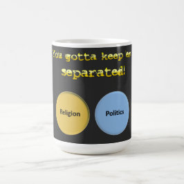 分け保たほうがいい – 政治・宗教 コーヒーマグカップ
