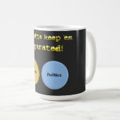 分け保たほうがいい – 政治・宗教 コーヒーマグカップ (正面右)