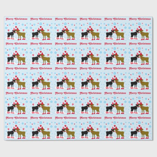 分はクリスマスの包装紙をピンで止めます ラッピングペーパー (フラット)