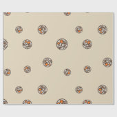 分カッコいい権・暗号通貨の硬貨標識パターン ラッピングペーパー (フラット)