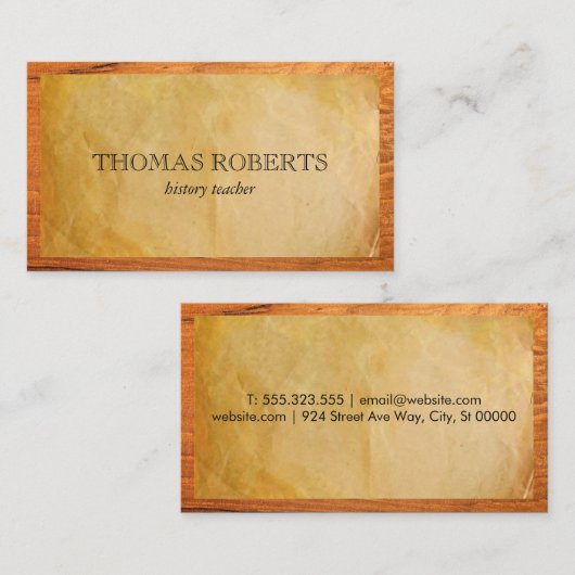 分与紙名刺 名刺 (正面/裏面)