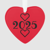 分保離したが私たちのハートでカスタマイズ可能 オーナメント (正面)