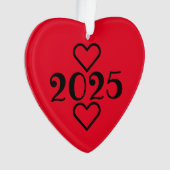 分保離したが私たちのハートでカスタマイズ可能 オーナメント (正面)