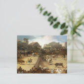 分割されたリングや輪フランシスコ・ホセ・デ・ゴヤでの闘牛 ポストカード (スタンド正面)