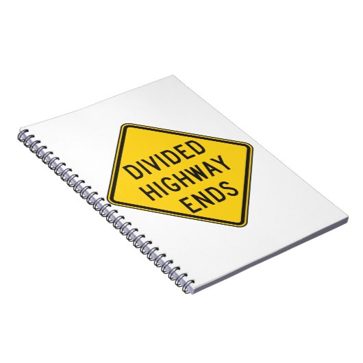 分割された道路端の記号 ノートブック (右側)