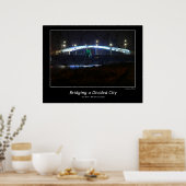 分割された都市の橋渡し ポスター (キッチン)