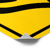 分割された高速道路が高速道路の標識を開始 ポスター (角)