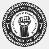 分割して私たちは懇願 ラウンドシール (正面)