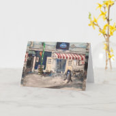 分割の通り、Kelleyの島の挨拶状 カード (黄色い花)