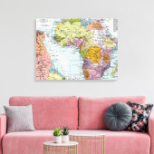 分割アフリカ， 1914 キャンバスプリント (インサイチュ (リビング))