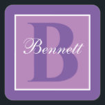 分割エレガントイニシャル スクエアシール<br><div class="desc">分割エレガントイニシャル</div>