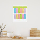 分割テーブ学ル ポスター (キッチン)