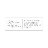 分割デザイン自己インク入力スタンプ差出人住所 セルフインキングスタンプ (デザイン)