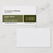 分割バンド – カーキの影 名刺 (正面/裏面)