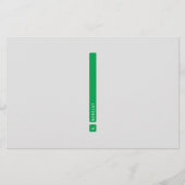 分割バー文具 便箋 (正面)