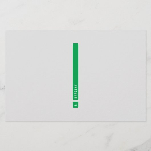 分割バー文具 便箋 (正面)