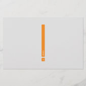 分割バー文具 便箋 (正面)