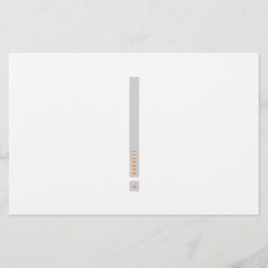 分割バー文具 便箋 (正面)