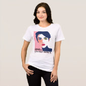 分割ペルソナはっきりした：色分割 トライブレンドＴシャツ (正面全面)