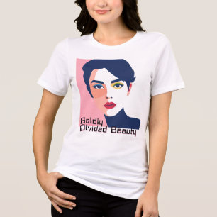 分割ペルソナはっきりした:色分割 トライブレンドTシャツ