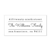 分割モダンアドレス自己インク入力差出人住所 セルフインキングスタンプ (デザイン)