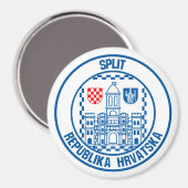 分割ラウンドエンブレム マグネット (正面/裏面)