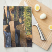 分割レールフェンス キッチンタオル (四つ折り)