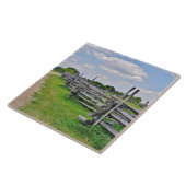 分割レールフェンス タイル (側面)