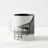 分割レールフェンス ツートーンマグカップ (正面左)