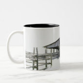 分割レールフェンス ツートーンマグカップ (左)