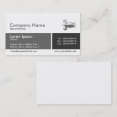 分割帯 – グレースケール 名刺 (正面/裏面)