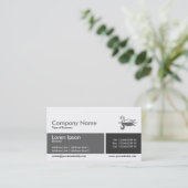 分割帯 – グレースケール 名刺 (スタンド正面)