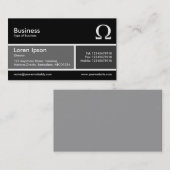 分割帯v2グレーとダークグレー 名刺 (正面/裏面)