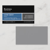 分割帯v2青とグレー 名刺 (正面/裏面)