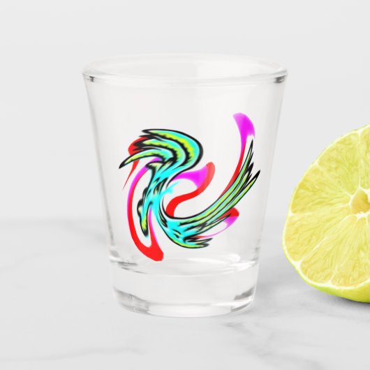 分割愛バラ ショットグラス (正面)