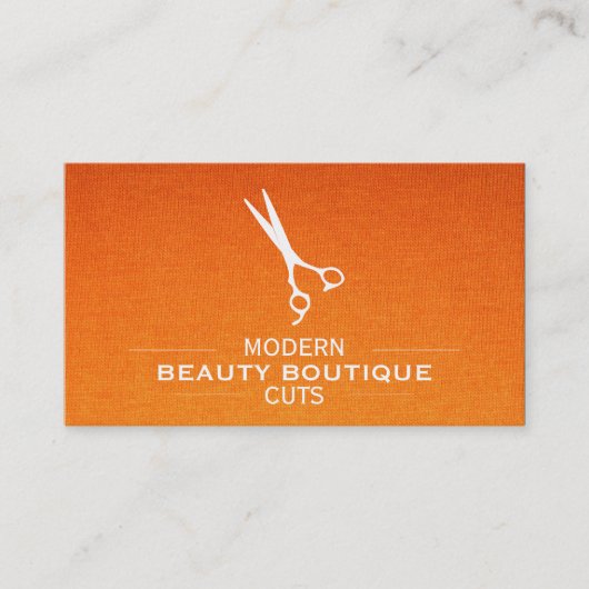 分割機織物勾配の付いた鋏 名刺 (正面)