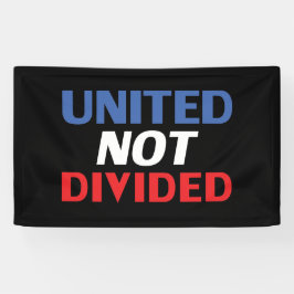 分割統一されたなし – 赤、白、青、黒 横断幕