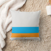 分割線と任意の2色の白 クッション (ブランケット)