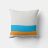 分割線と任意の2色の白 クッション (裏面)