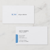 [分割線（スカイブルー）]タブ 名刺 (正面/裏面)