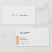 分割線（ライトアプリコット）タブ 名刺 (正面/裏面)