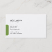 分割線（リンゴ緑）タブ 名刺 (裏面)