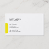 分割線（黄色）タブ 名刺 (裏面)