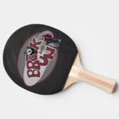 分割走と 卓球ラケット (横)