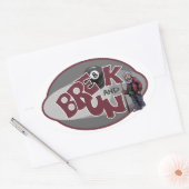 分割走と 楕円形シール (封筒)