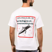 分割-それらの責任にして下さい! Tシャツ (裏面)