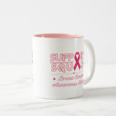 分娩乳がん認知月を支援する ツートーンマグカップ (正面右)