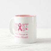 分娩乳がん認知月を支援する ツートーンマグカップ (正面左)