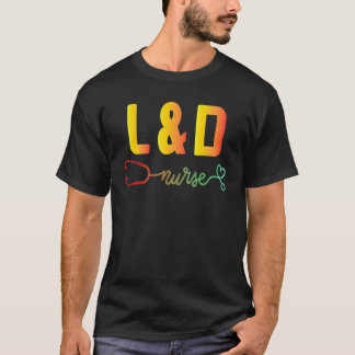 分娩室看護師 L&D かわいい看護の日 ガールズ Tシャツ