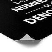 分子と分母 ポスター (角)